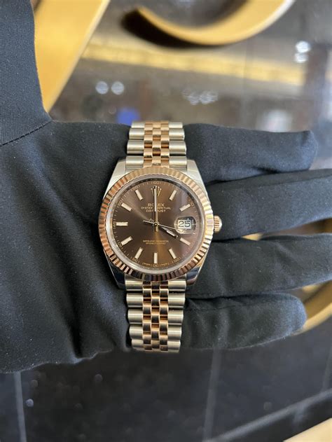 rolex datejust chocolate|rolex datejust 41mm chocolate dial.